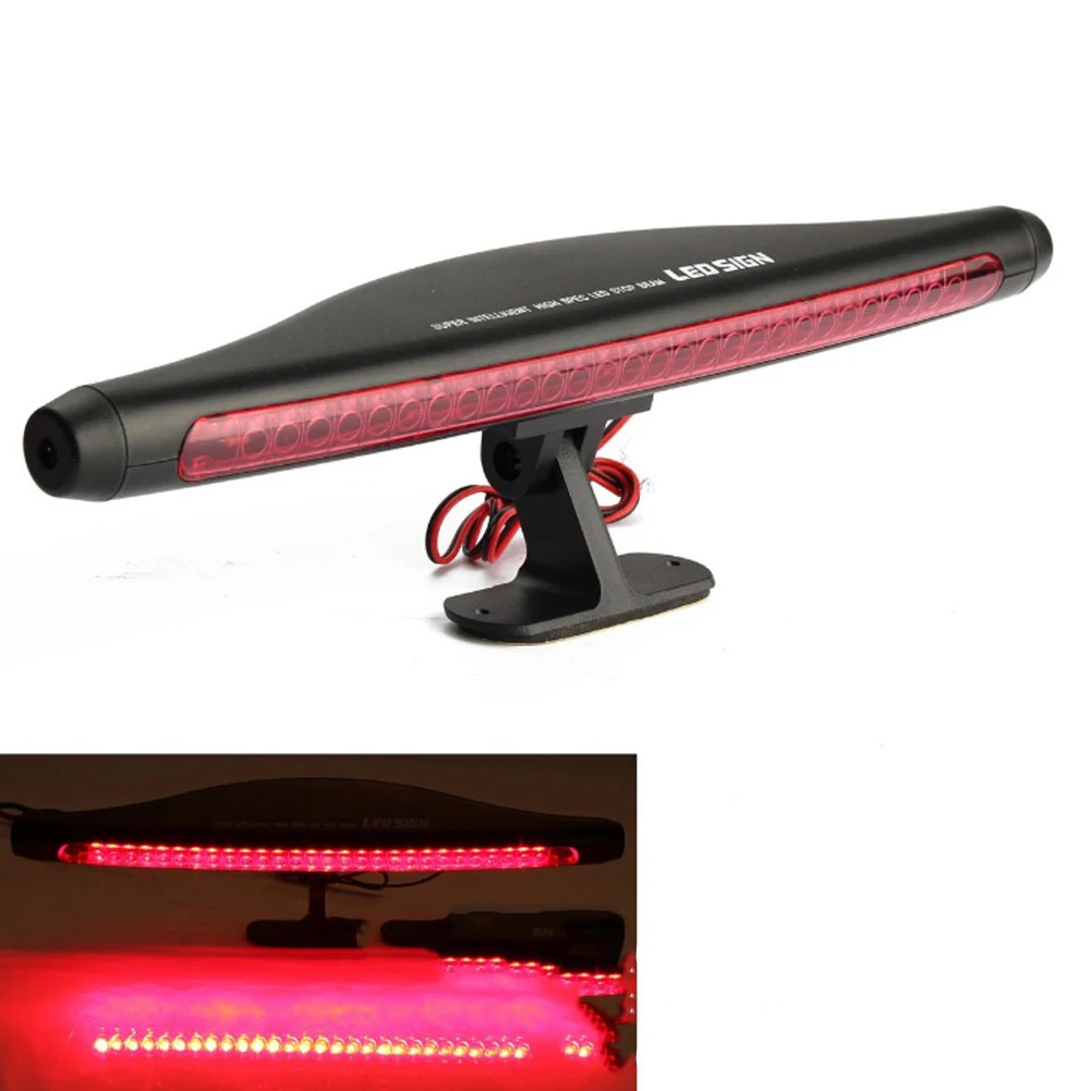 

Red 28 Leds Additional Brake Lights Car Third Brake Lamp Waterproof Shell Tail Stop Lamp