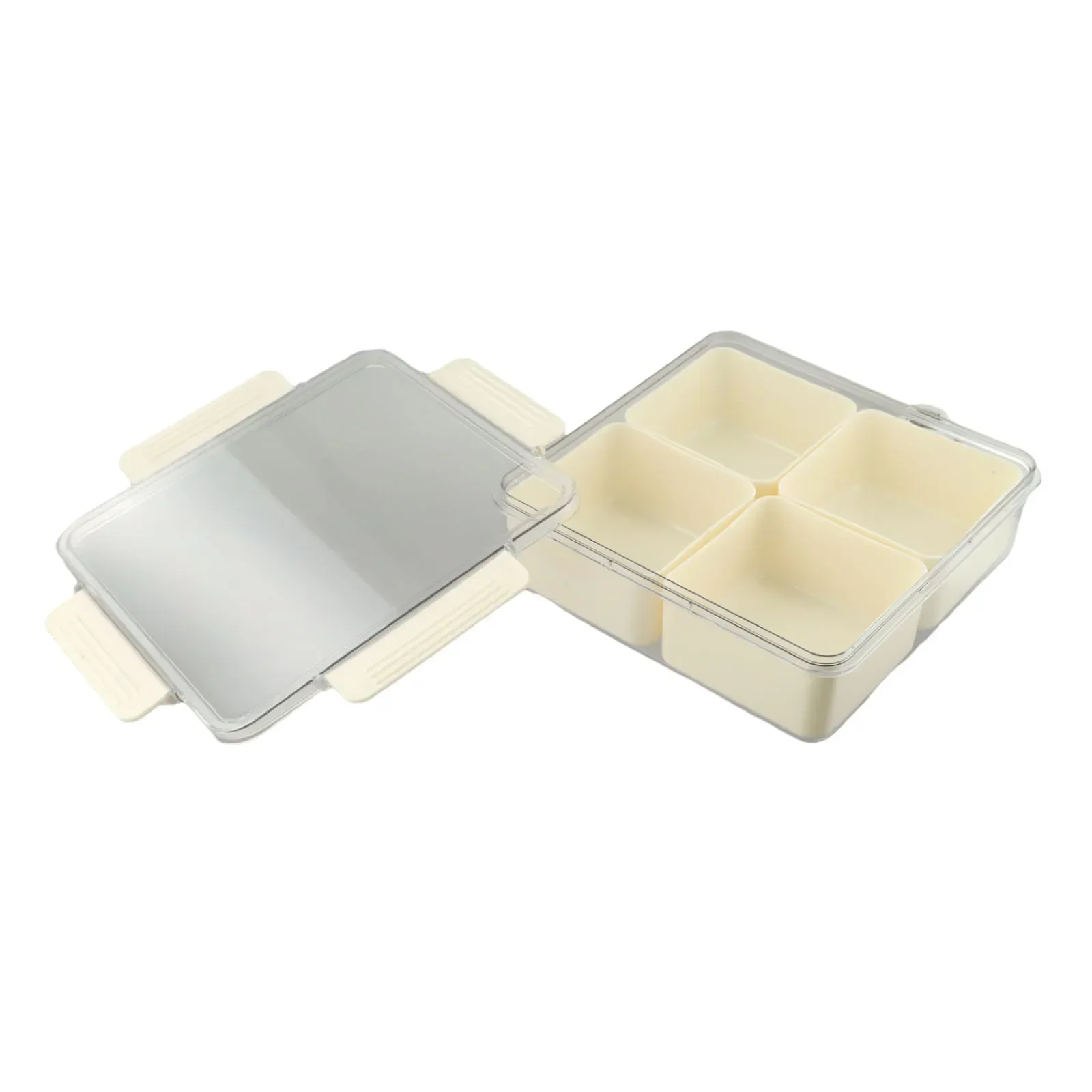 

Функциональная коробка для закусок с несколькими отделениями для организации конфет и печенья, идеально подходящая для семейных встреч