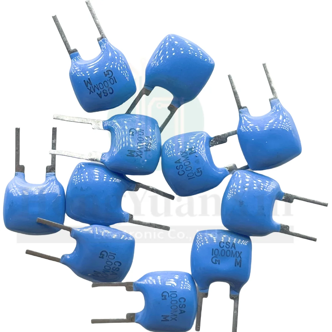 50pcs/ 10M Imported Murata Ceramic Crystal Oscillator CSA10.00MXZ 10.00MHZ Directly Inserted 2-Leg Ceramic Oscillator 10MHz