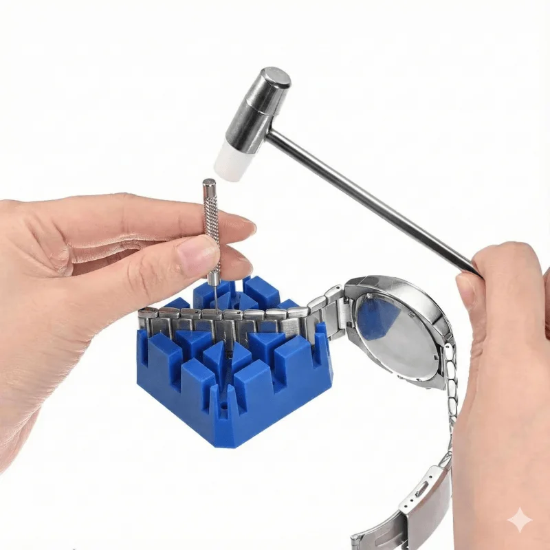 Armband Fix Basis Reparatur Werkzeug Uhr Link Band Schlitz Armband Armband Kette Pin Remover Teller Werkzeug für Professionelle Uhrmacher