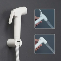 Weiß Hand Wc Bidet Sprayer Bad Shattaf Mit Drücken der Taste Tragbare Hand Dusche Kopf Hochdruck Douche Kit