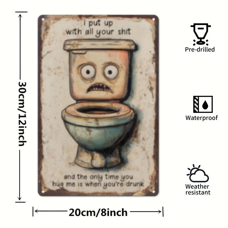 Funny Bathroom Wall Art 