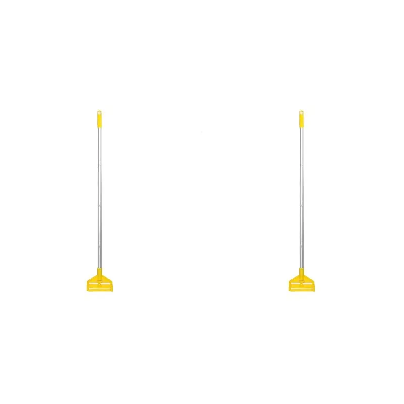 

【FLASH DEAL】2X Commercial Mop Handle ,60Inch Industrial Mop Stick,Wet Mops Head Replacement Holder For Industrial Floor Cleaning