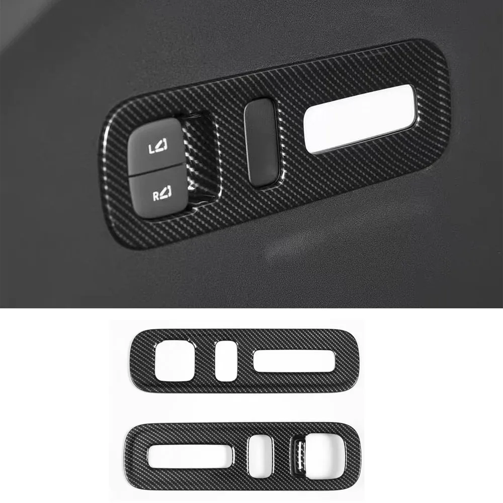 

Подходит для Xiaomi YU7 2025, передняя и задняя рамка для лампы для чтения, декоративная рамка из углеродного волокна, аксессуары для модификации интерьера