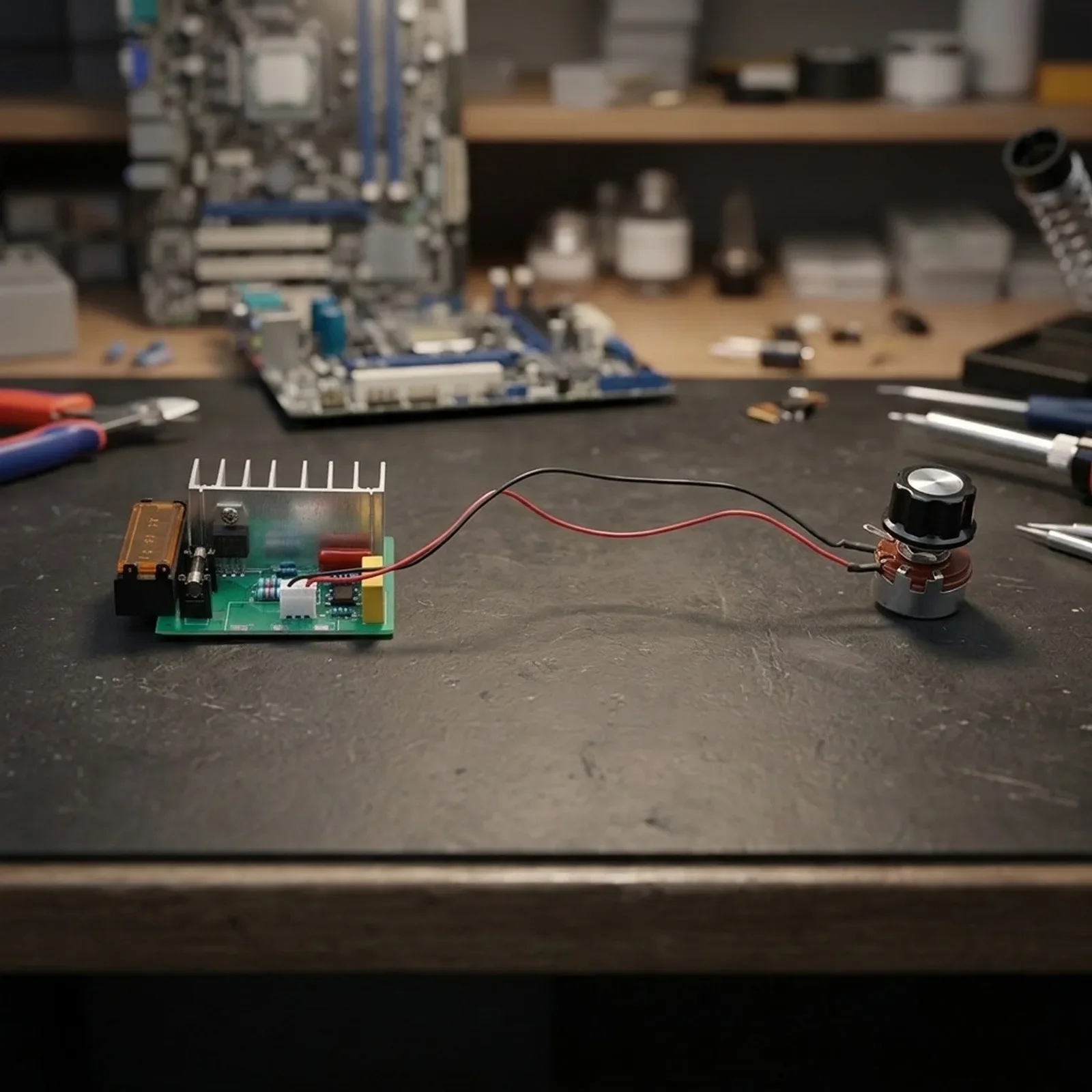 Thyristor-Controlled 4000W Voltage Regulator for Heating Elements and Incandescent Lighting AC 220V Adjustable 10-220V