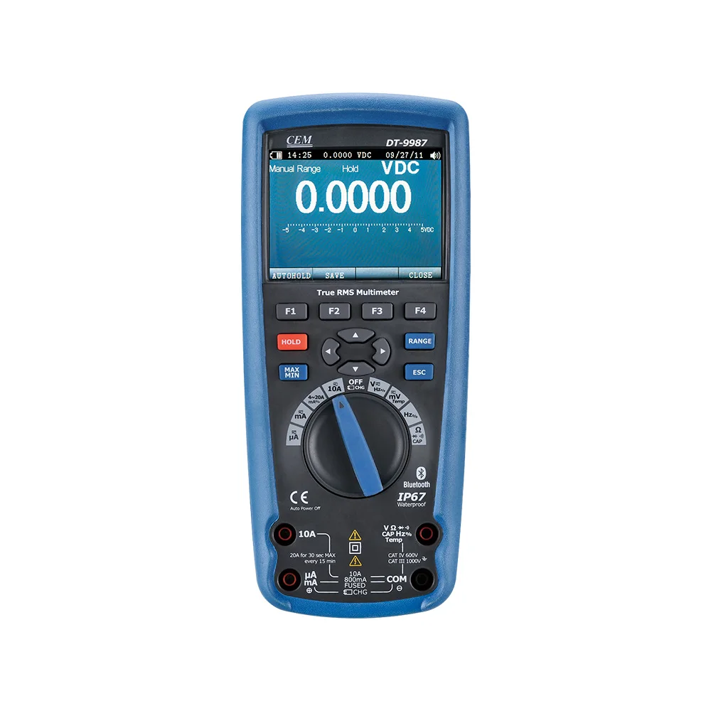 CEM DT-9987 Rechargeable Professional True RMS Industrial Multimeter 50,000 Counts Digital Data Logger On Sale