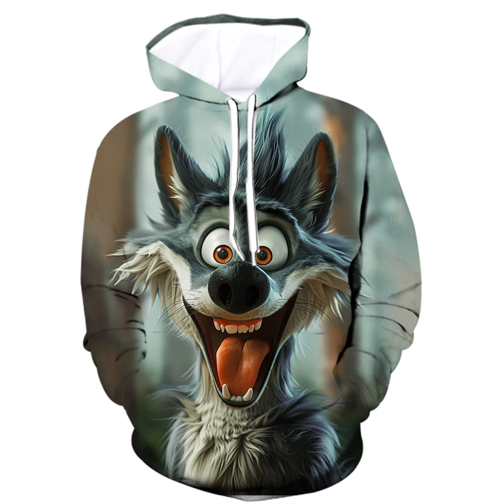 

Fashion Animal Dog Chicken 3D Printing Trend Retro Fall Long Sleeve Pullover Comfortable Breathable Men's Clothing Hoodies tops