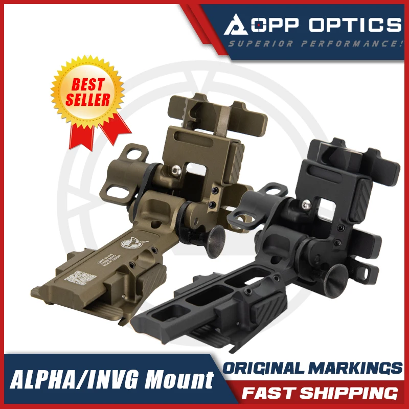 NI PL NVG Mount Night Vision Helmet 7075 T6 Aluminum NVG Arm 75g Lightweight Stable for PVS 14 PVS 31 Night Vision Devices