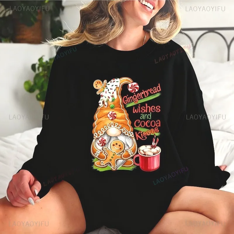 

Gingerbread House Christmas Sweater Horse Year Xmas Hoodie Funny Humor Style Comfort Casual Hipster Sweatshirt Streetwear