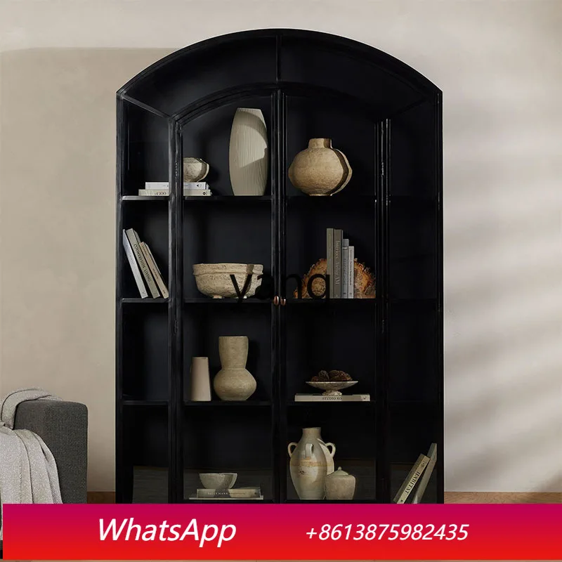 

LHH solid wood dining side wine cabinet integrated rack against the wall living room locker