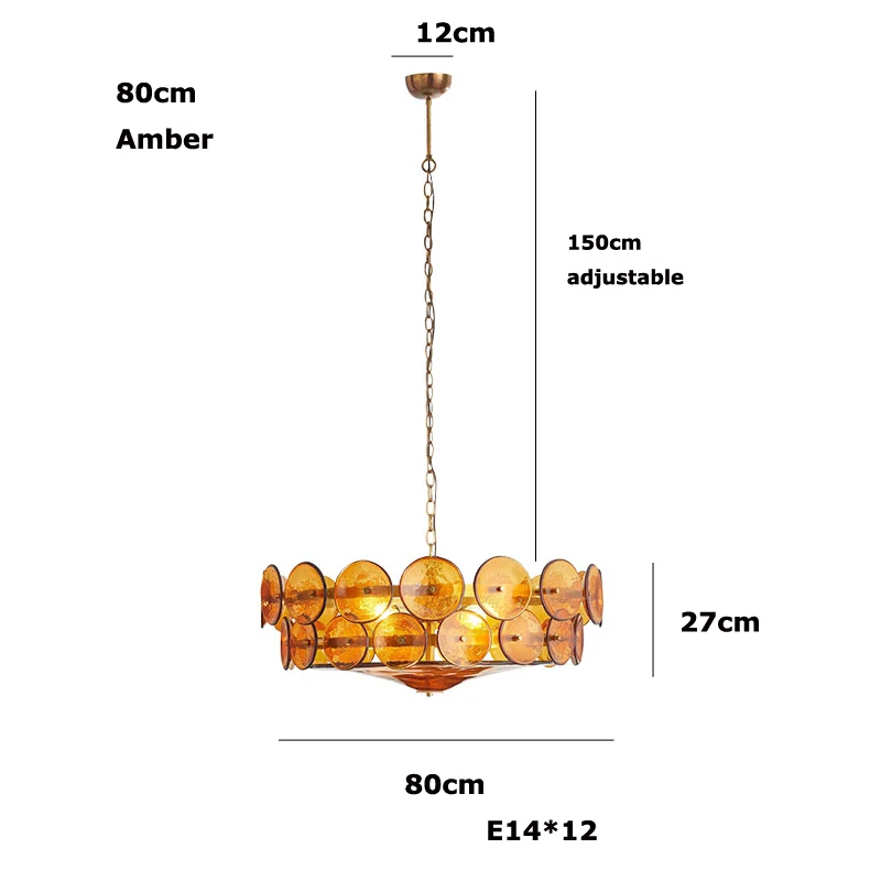 Lorenzo Kroonluchter Italiaanse Amber Groen Wit kunstglas verlichting E14 bauhaus lamp Voor Woonkamer design thuis keukeneiland verlichting