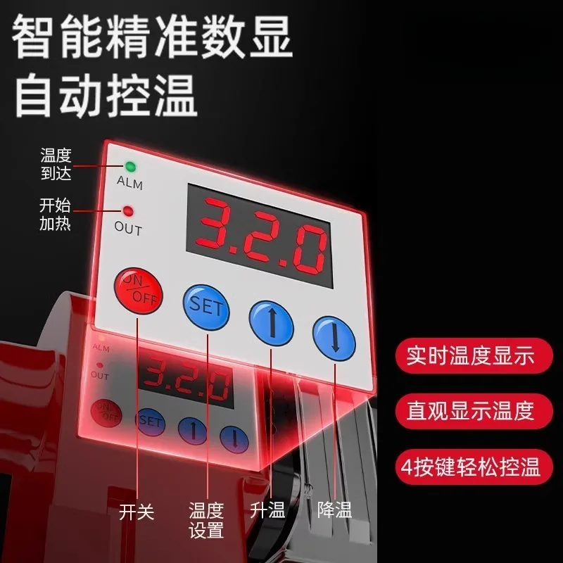 Cordless PPR Hot Melt Machine Digital Display Lithium Battery PVC Pipe Welding Tool For Plumbing Engineering