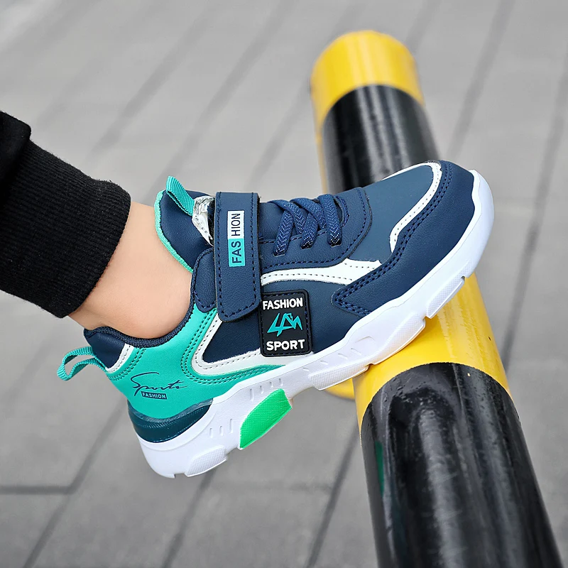 Vier Jahreszeiten Kinder Turnschuhe Leichte rutschfeste Sportschuhe Outdoor Bequeme 5-16 Jahre alte Kinder Jungen Walking Laufschuh – Detail 7