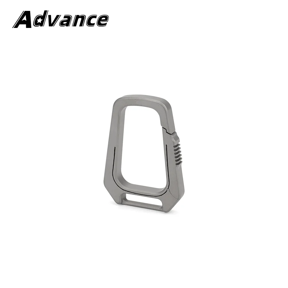 Creative Titanium Alloy Key Chain Buckle Outdoor EDC Tool Keyring Accessories