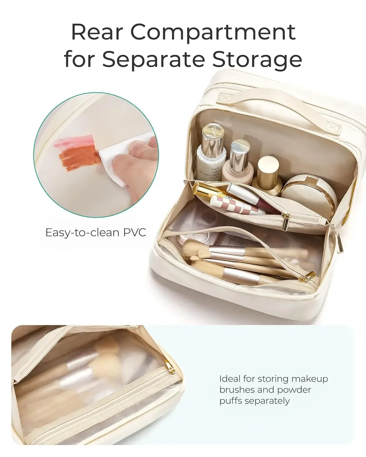 Kép 5: BAGSMART utazási Összeállítás Olvasottság Arcápoló szer Olvasottság számára Nők, wide-open Hordozható Csinál -ig Szervező számára Nők számára essentials Arcápoló szer toile