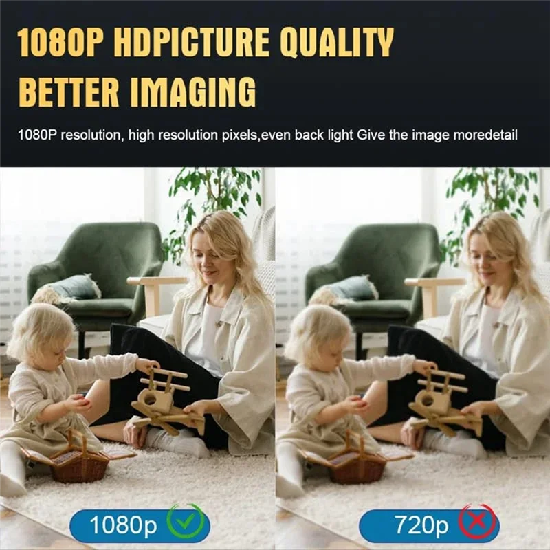 كاميرا منزلية صغيرة لاسلكية 1080P كاميرا مراقبة صغيرة تعمل بالواي فاي كشف الحركة ترقية نظام تنبيه للرؤية الليلية في الهواء الطلق-Y41A #5