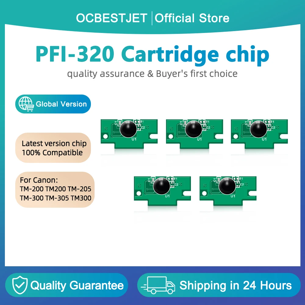 

PFI-320 PFI-321 For Canon PFI-320 Ink Cartridge Chip For Canon TM-200 TM200 TM-205 TM-300 TM-305 TM300 TM305 Printer ARC Chips