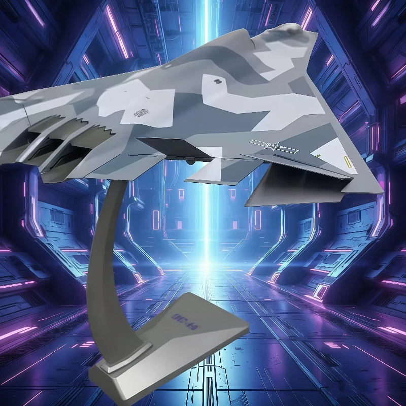 

Aircraft Model 1:100 J-36 Fighter Jet Alloy High Simulation Aircraft Model Military Aviation Ornament Exquisite Collection Gift