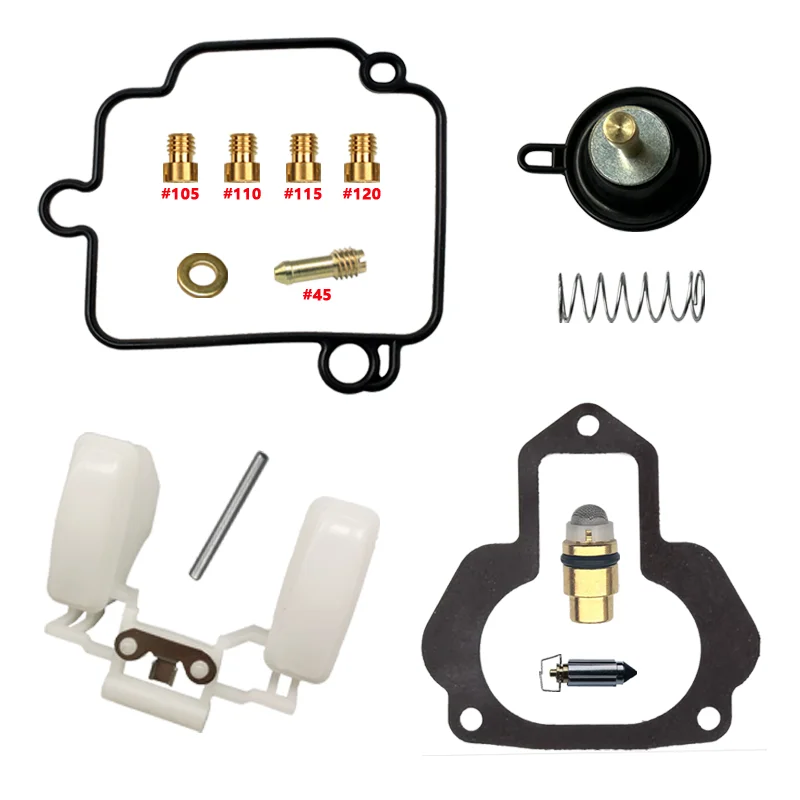 YAMAHA BIG BEAR YFM350FW YFM400FW ATV QUAD Carburetor Repair Kit with Float & Diaphragm Set Parts