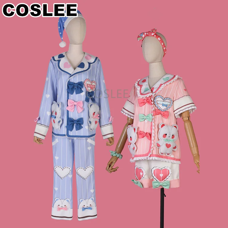 

Костюм для косплея COSLEE PJSK Hanasato Minori Aoyagi Toya, милая симпатичная Пижама, домашняя одежда, Униформа, топ, брюки для женщин, Хэллоуин