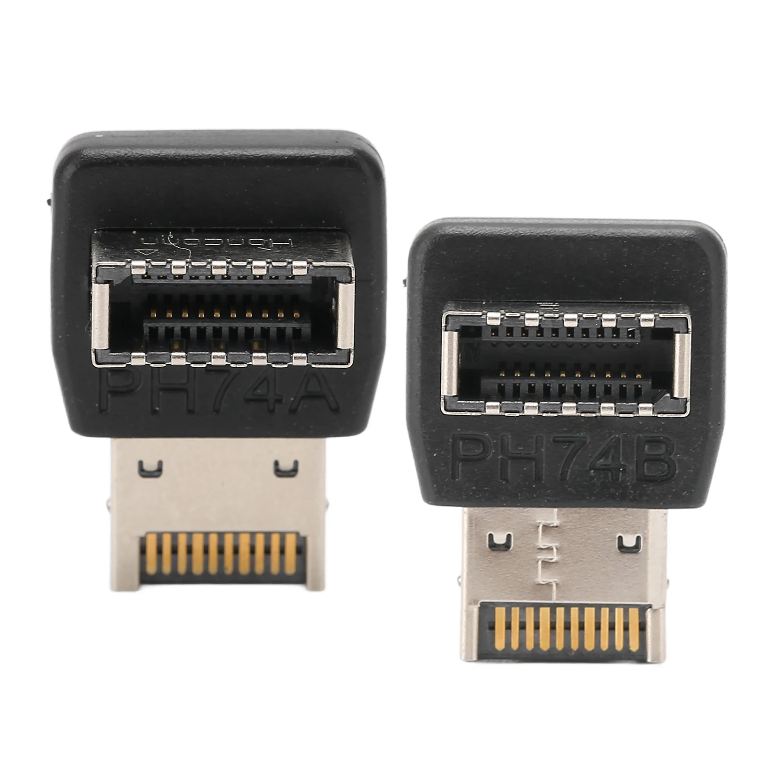 USB3.1 TYPEE Adapter PH74B PH74A 90 Degree Steering Elbow Usb Splitter USB Header Splitter TYPE E Adapter Computer Motherboard