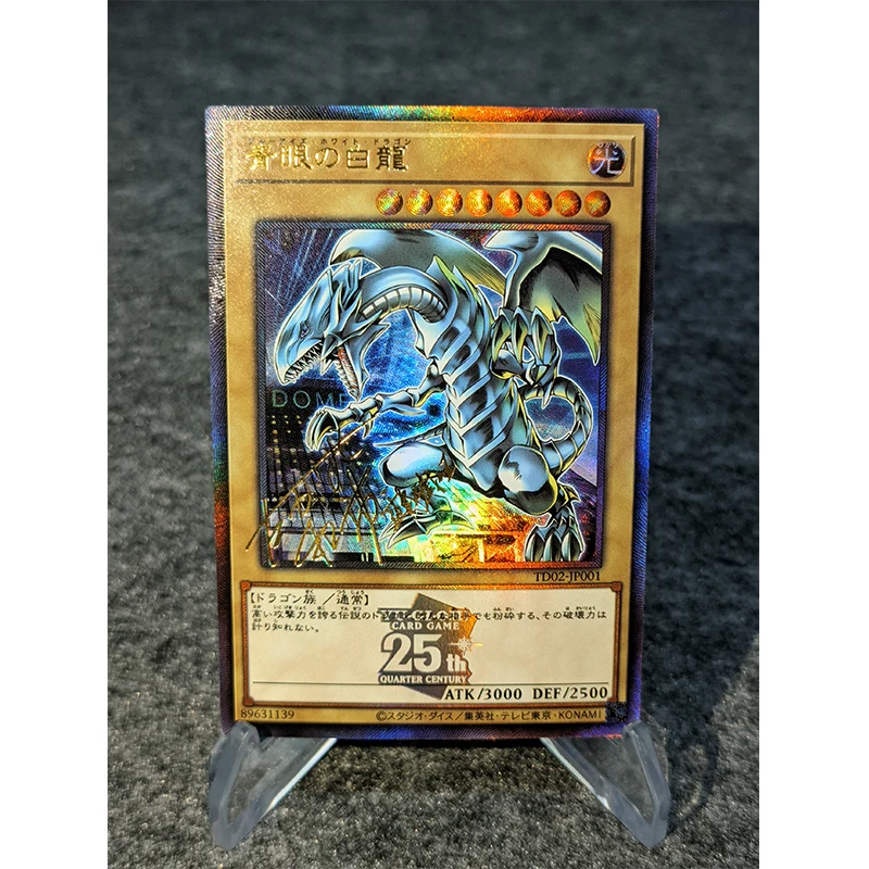 Yu-Gi-Oh! Red-Eyes Black Dragon Blue-Eyes White Dragon DIY Homemade Game Toys Collection Card Christmas Birthday Gift