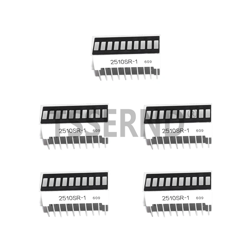 LED Display Bargraph Light 10 Segments Red Blue Yellow Green Single Color Battery Level Bar Graph for Arduino,DIY