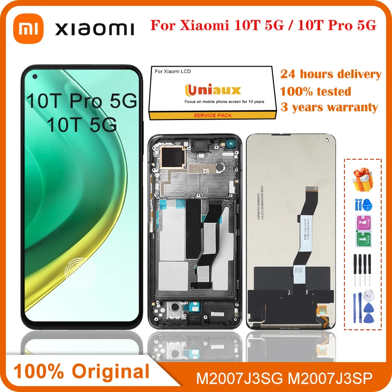 

6.67''Original For Xiaomi Mi 10T 5G 10T Pro 5G LCD M2007J3SG Display Touch Screen Digitizer For Redmi K30s LCD M2007J3SC Display