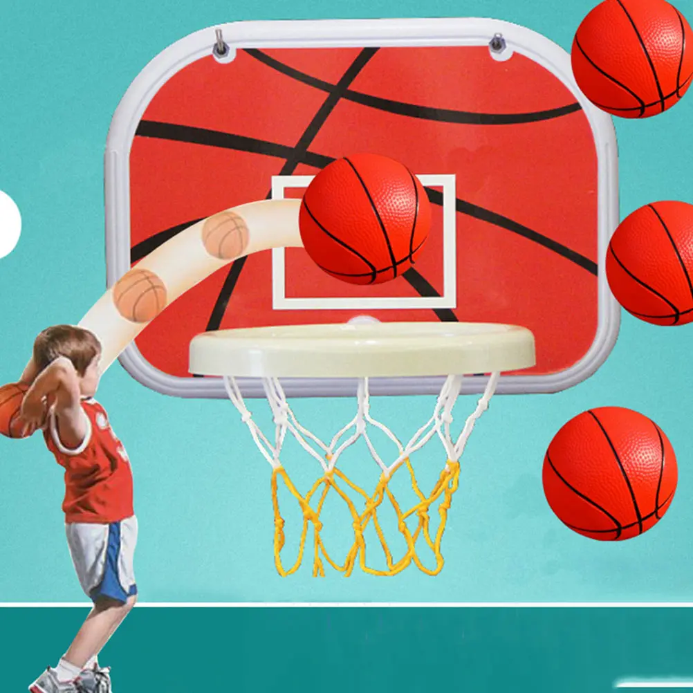 Supporto da basket a parete Gioco da tavolo per bambini Giocattolo portatile Kit per asilo Bambino