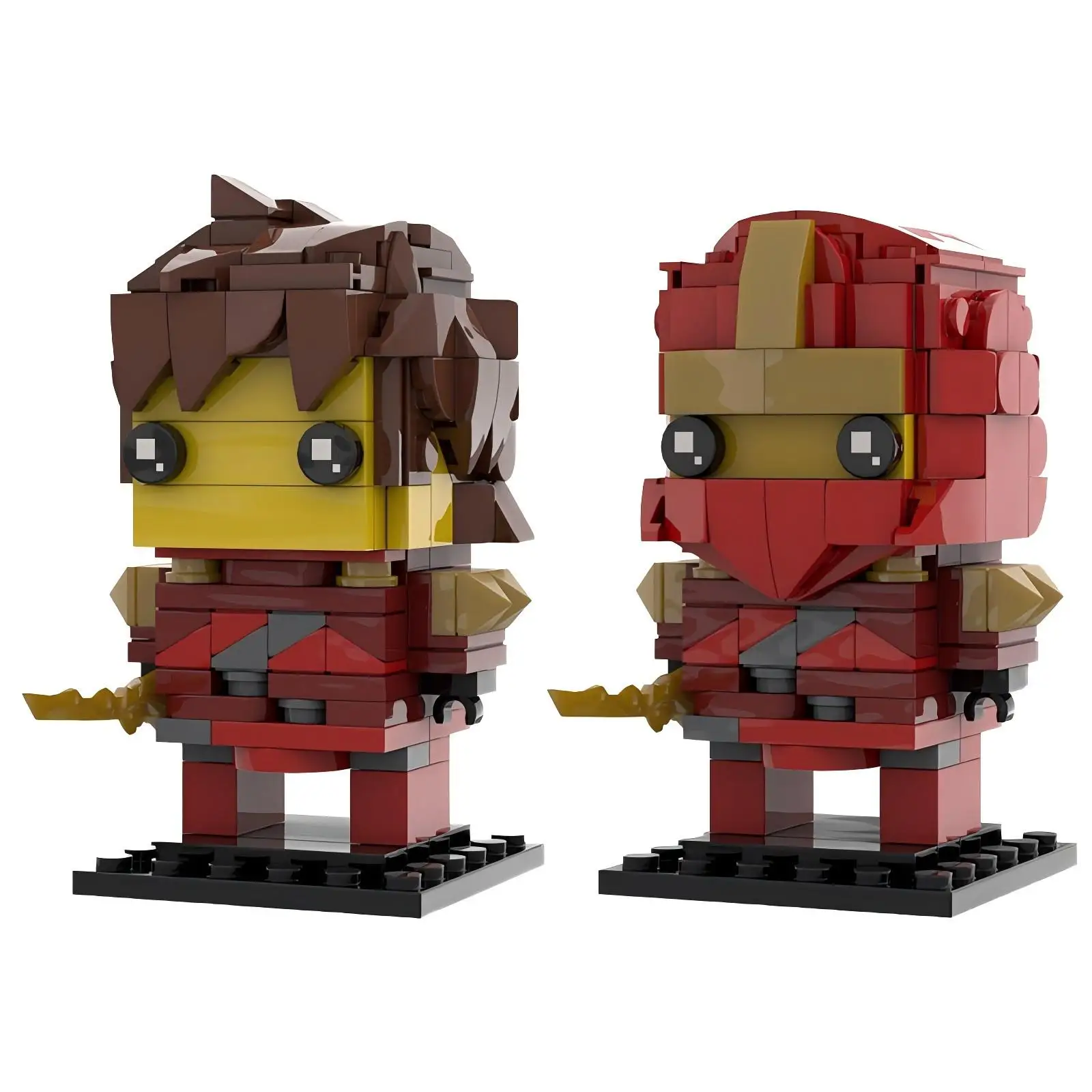 MOC Ideas Animierter Film Actionfigur Bricksheadz Ninja Kai Lloyd Cole Bausteine Modell DIY Kinder-Montage-Spielzeug Geschenk – Detail 3