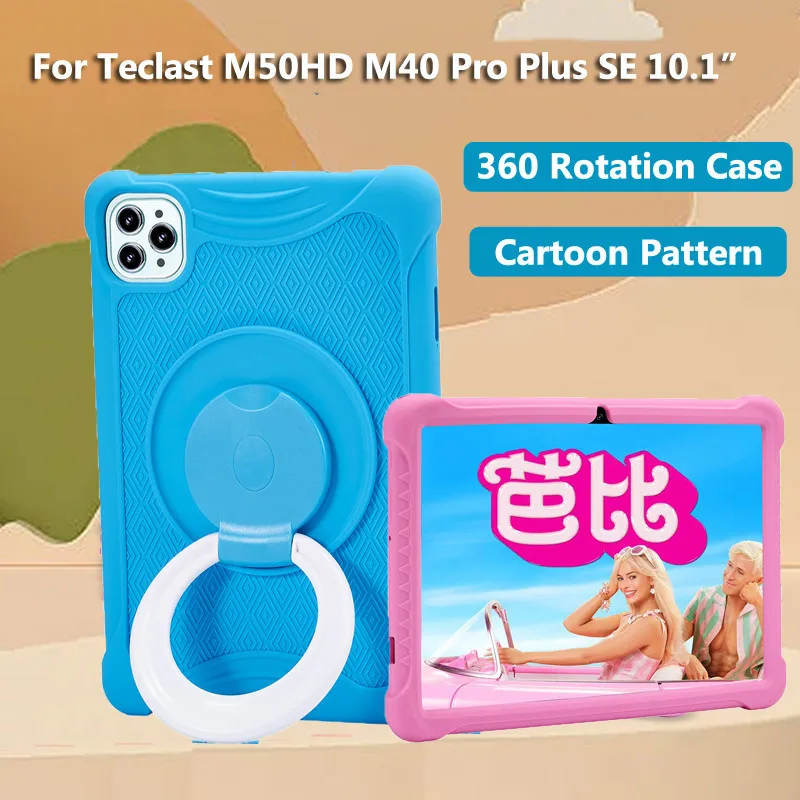 Tablet Case for Teclast M50 Pro M50HD M40 Pro Plus SE P40S P30S P20S P40HD 2022 2023 P20 P40 HD 360° Rotatable Stand Kids Cover