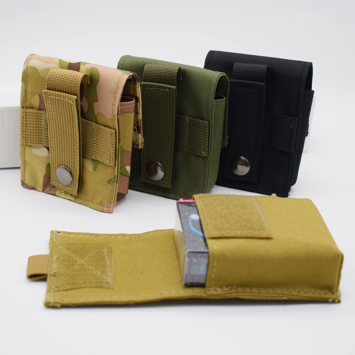Tactical Outdoor EDC Pouch, Wear-resistant Nylon, Multi Colors, Hook&Loop Closure, For Small Daily Gadgets Storage
