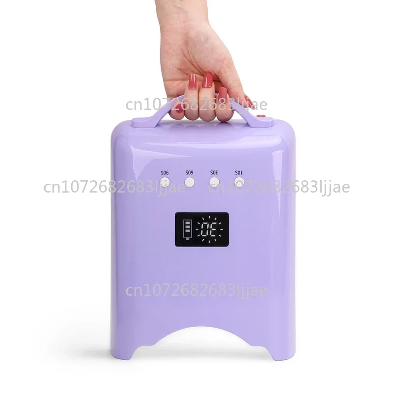 مجموعة أظافر احترافية 2025 مزودة بالأشعة فوق البنفسجية ومصباح مثقاب، ومصابيح أظافر قابلة للشحن بقدرة 75 وات ومثقاب مع أظافر كهربائية