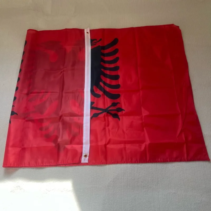 YIXIN Albania Flag 3x5 ft Flag of Albania 90x 150cm High Quality Double printed hanging Polyester Albania National Flag