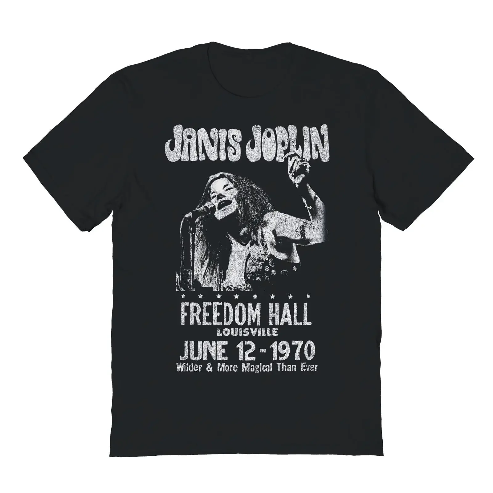 Goodie Two Sleeves Janis Joplin Freedom Hall T Shirt vintage Washed Slightly Unisex Top For Everyday Wear Stylish Breathable