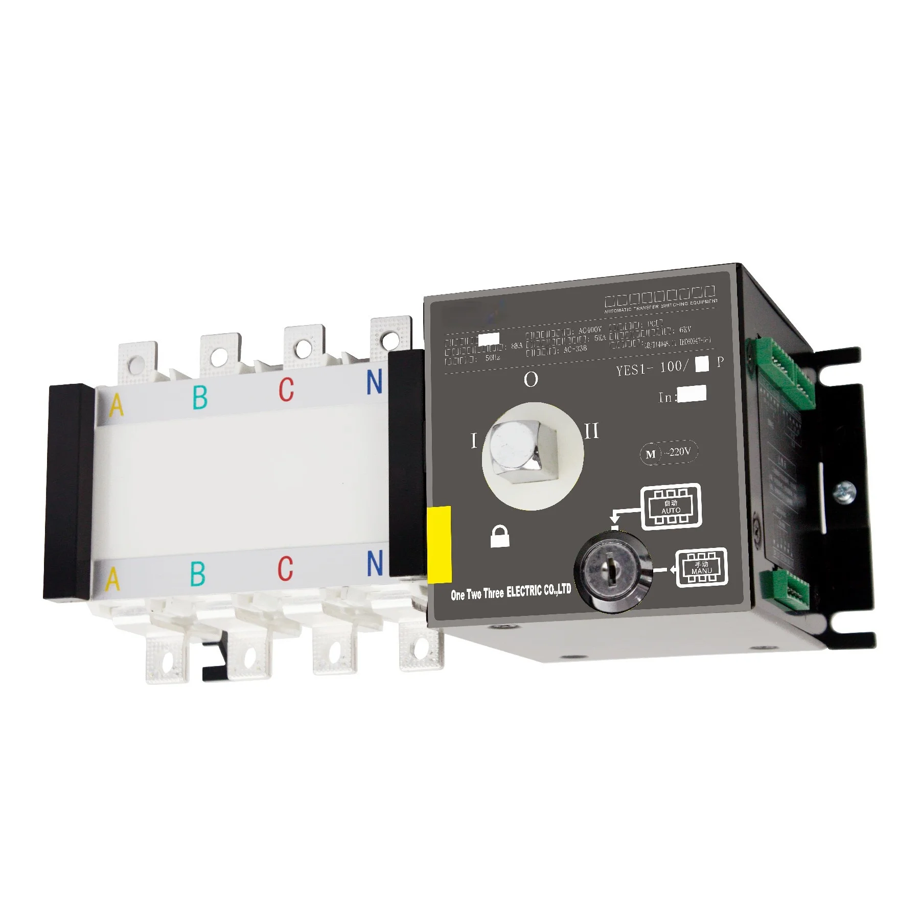 مفتاح نقل تلقائي لمولد 220 فولت 110 فولت 200 أمبير