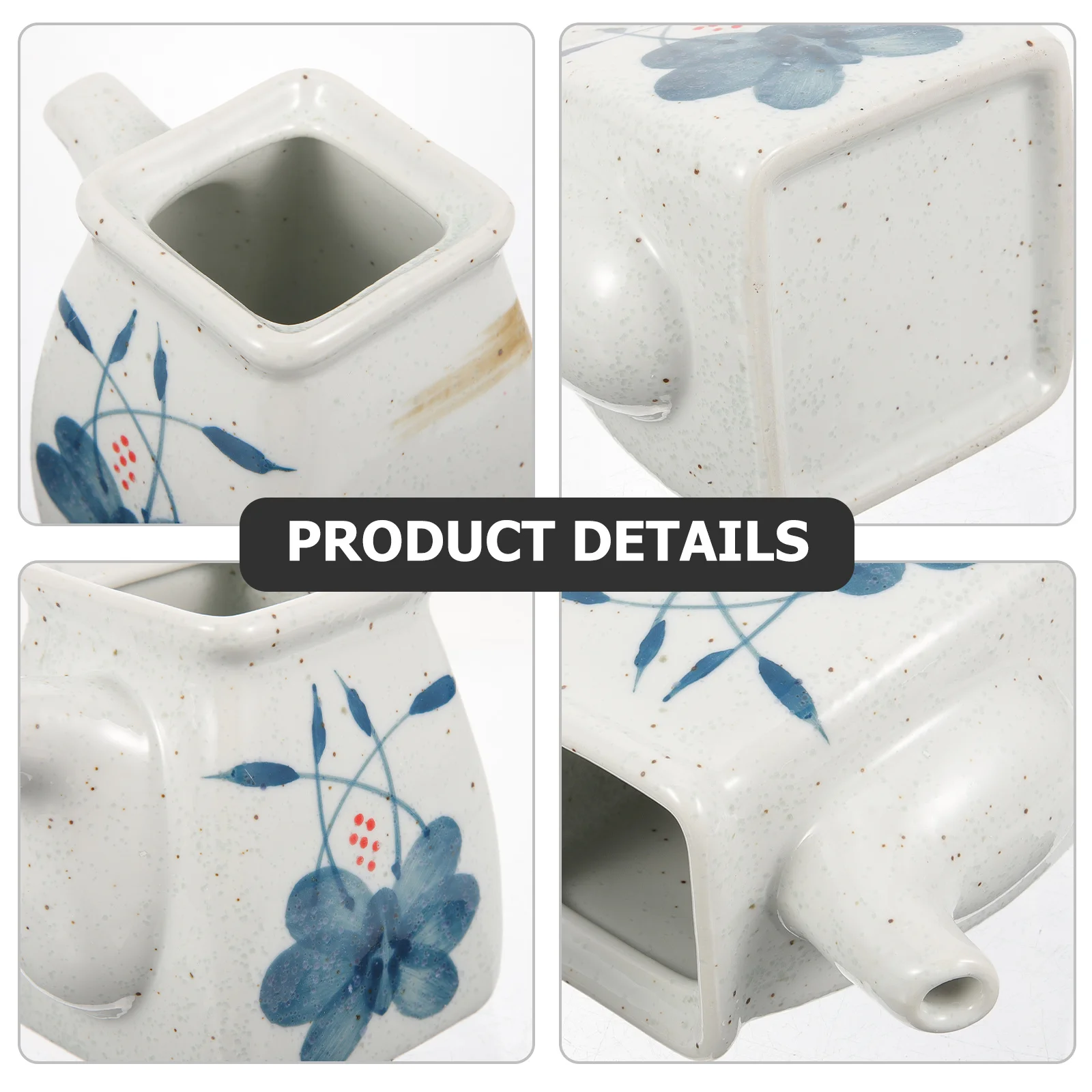 

Ceramic Condiment Jar Vinegar Bottle Oil Dispenser Soy Sauce Container Kitchen Seasoning Storage Jar Oil Dispenser