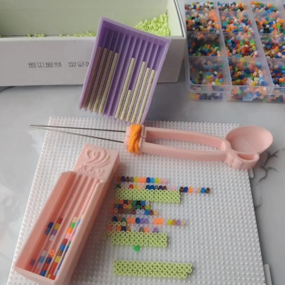 Creative Diamond Clips Pen Tray Kits Double Needle Handheld Padding Bean Pen Bean Shovel DIY Rhinestone Painting Separator
