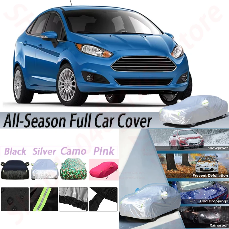 

Waterproof Car Covers Outdoor Anti-UV Sun Shield Rain Snow Frost Dust Protection Cover For Ford Fiesta Hatchback Sedan 1976-2019