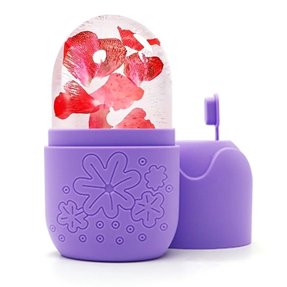 Rolo de gelo de silicone atualizado para rosto beleza ferramentas de cuidados com a pele molde de gelo reutilizável face lifting bandejas de cubos de gelo olhos e pescoço