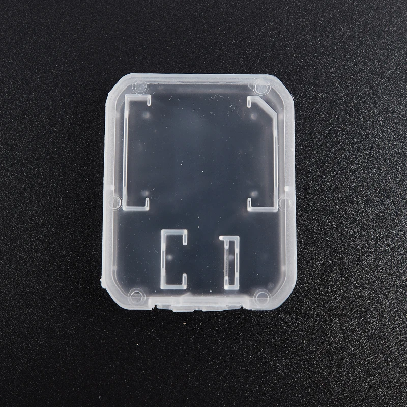 10pcs Transparent Standard TF/SD Memory Card Case Holder Box Storage Boxes Protection Holder Memory Card Clear Plastic Case
