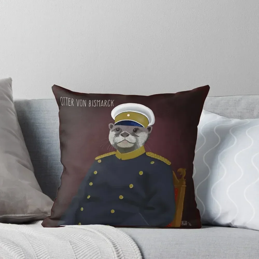 

Otter von Bismarck Throw Pillow pillowcases for sofa cushions Luxury Pillow Case pillow