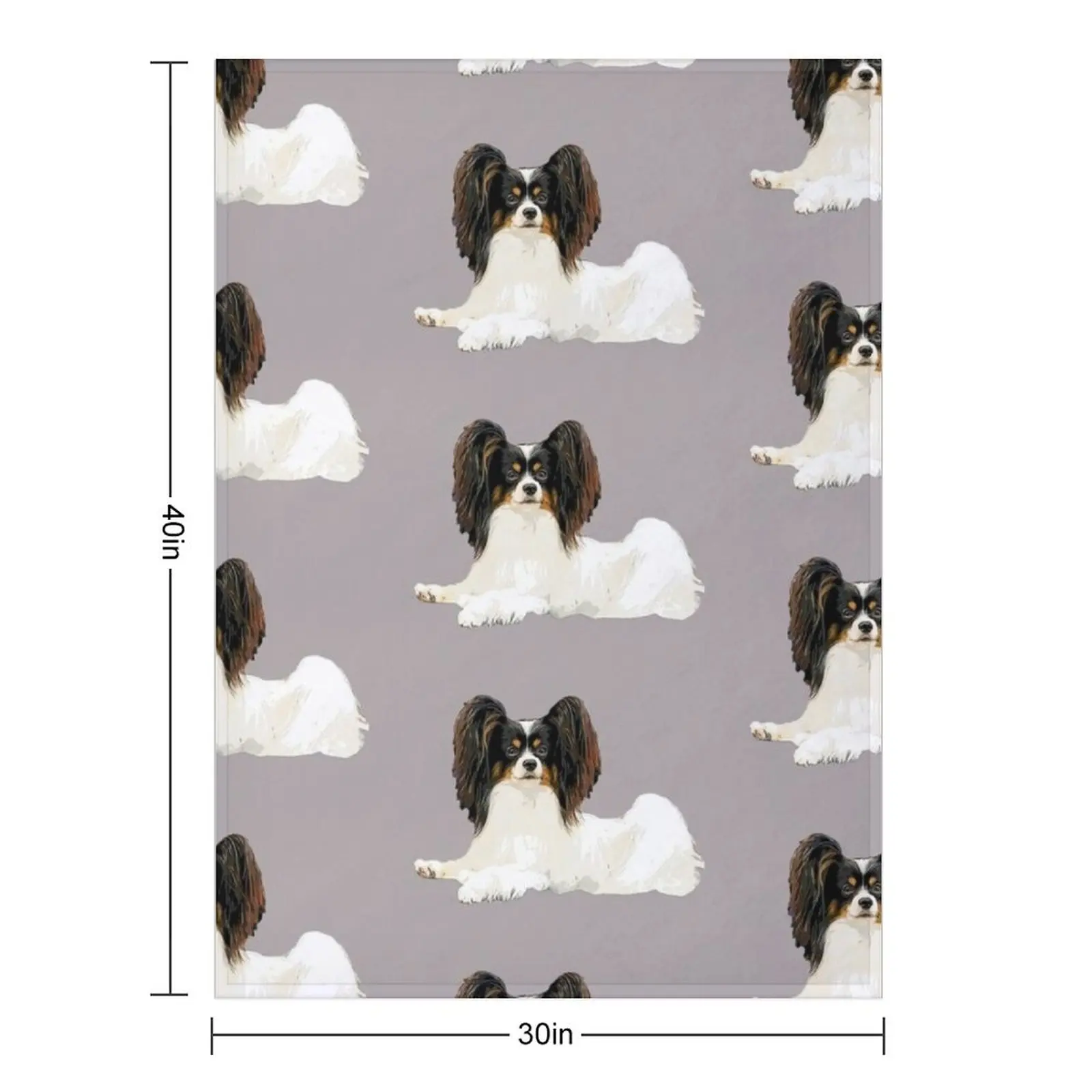 Papillon - Look at those butterfly ears! Throw Blanket Bed Fashionable Quilt Blankets Sofas Of Decoration Custom Blankets