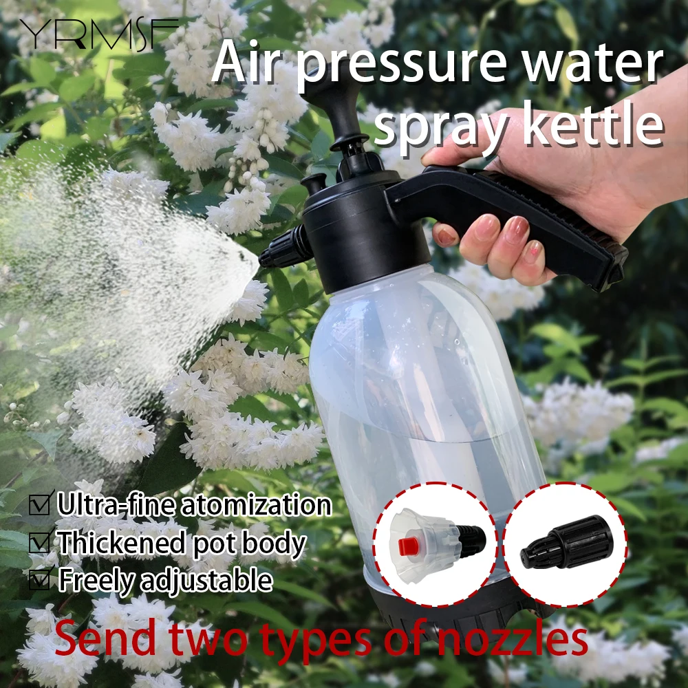 

2L Sprayers Water Bottle Gardening Sprayer Irrigation Tool Washing Fan Nozzle Pressure Spray Bottle Glass Cleaning for Kitchen