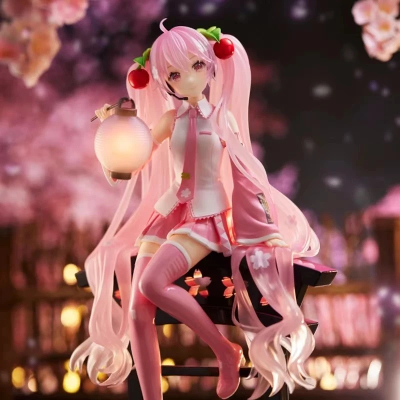 

Оригинальная экшн-фигурка Taito Artist Master, AMP VOCALOID Sakura Miku, модель из ПВХ, кукла, игрушки в подарок