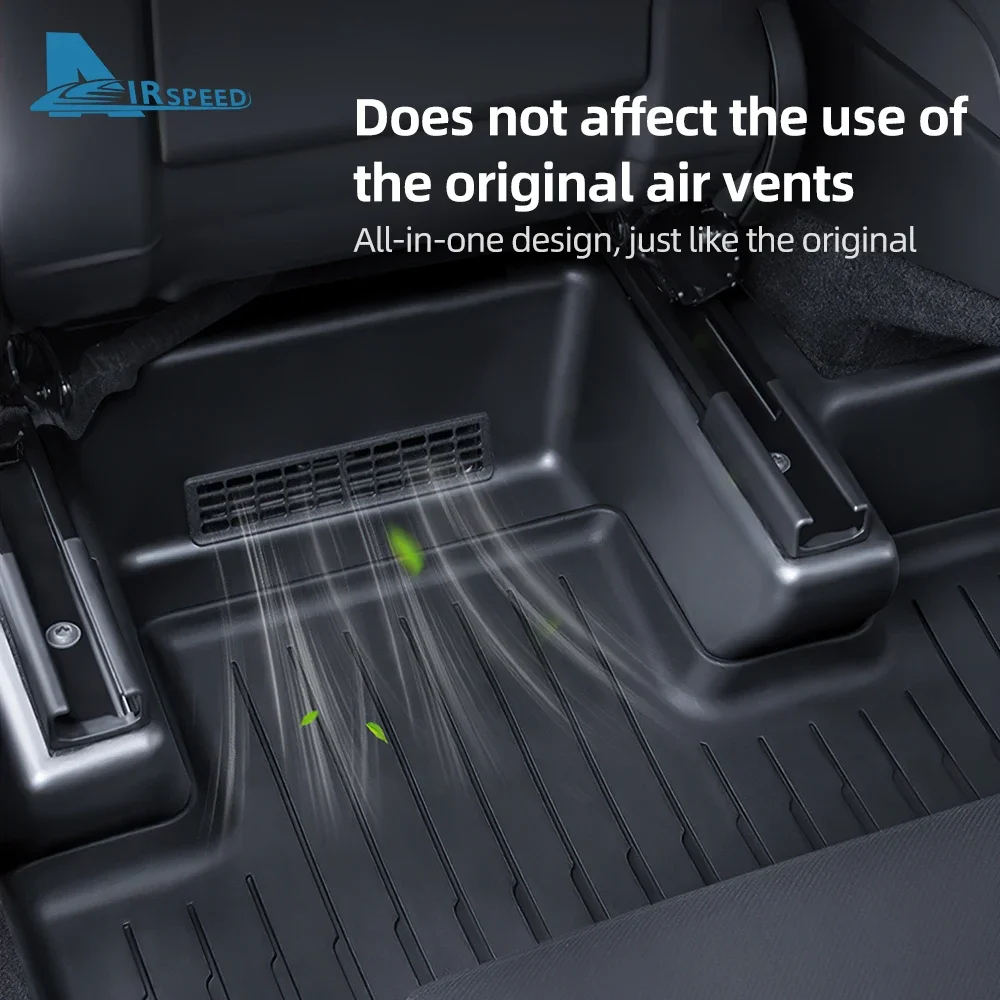 

For Tesla Model Y Juniper Launch 2025-UP TPE Under Seat Corner Guard Slide Rails Protector Cover Anti-Kick Decor Car Accessories