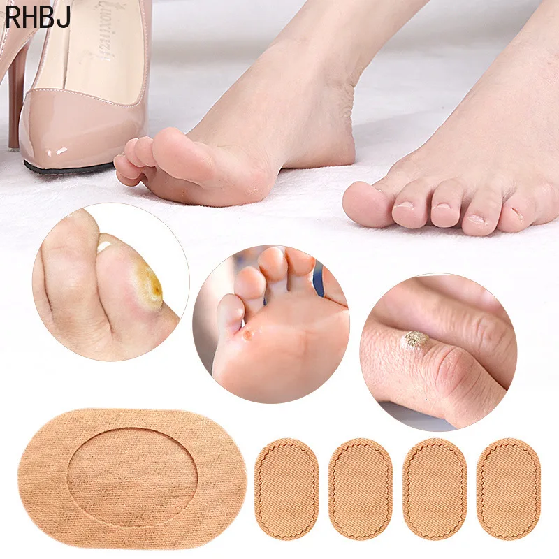 RHBJ 6/12pcs Special Stickers Toe Protector Chicken Eye Patch Invisible Patches Heel Protector Cushion Pad Toe Anti Wear Pasting