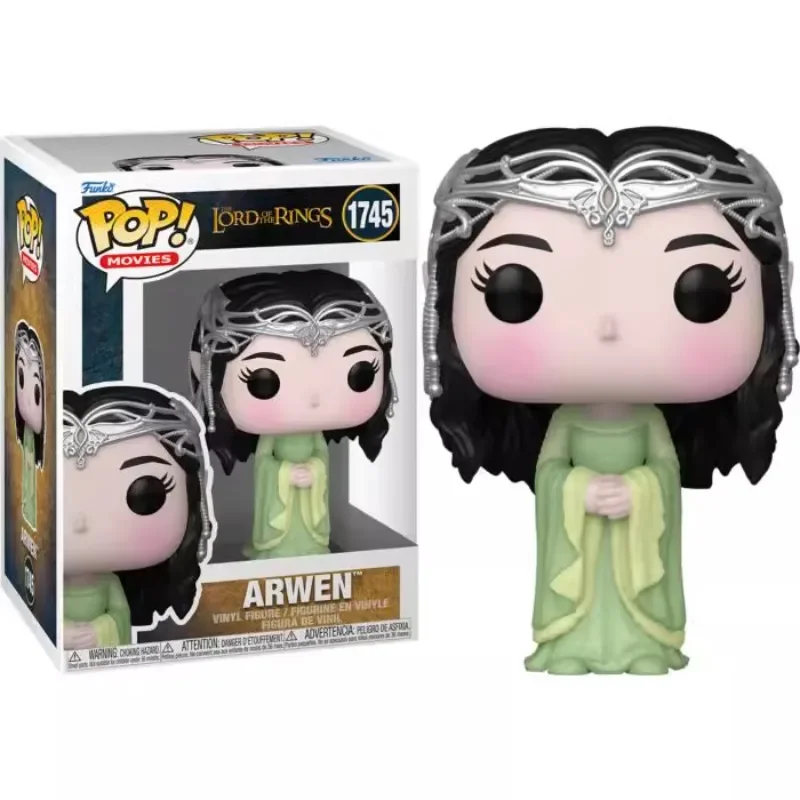 Funko pop original senhor dos anéis anime figura elrond gandalf arwen eowyn nazgul figura de ação brinquedos para meninos meninas presente modelo