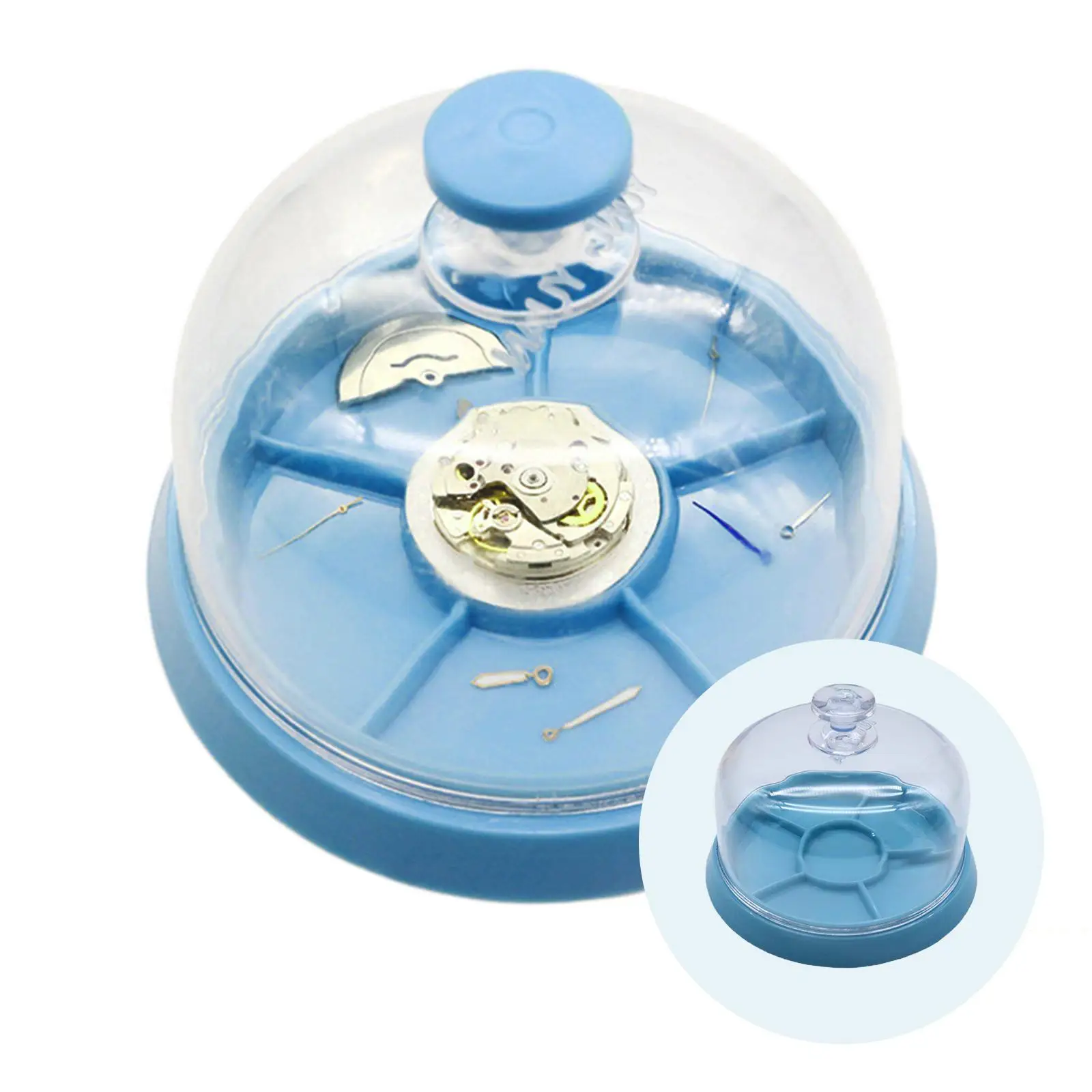 Watch Movement Dust Cover Antidust Cover Screws Beads and Jewelry Repair Anti Dust Tray Crafts Transparent Tray Dust Guards,