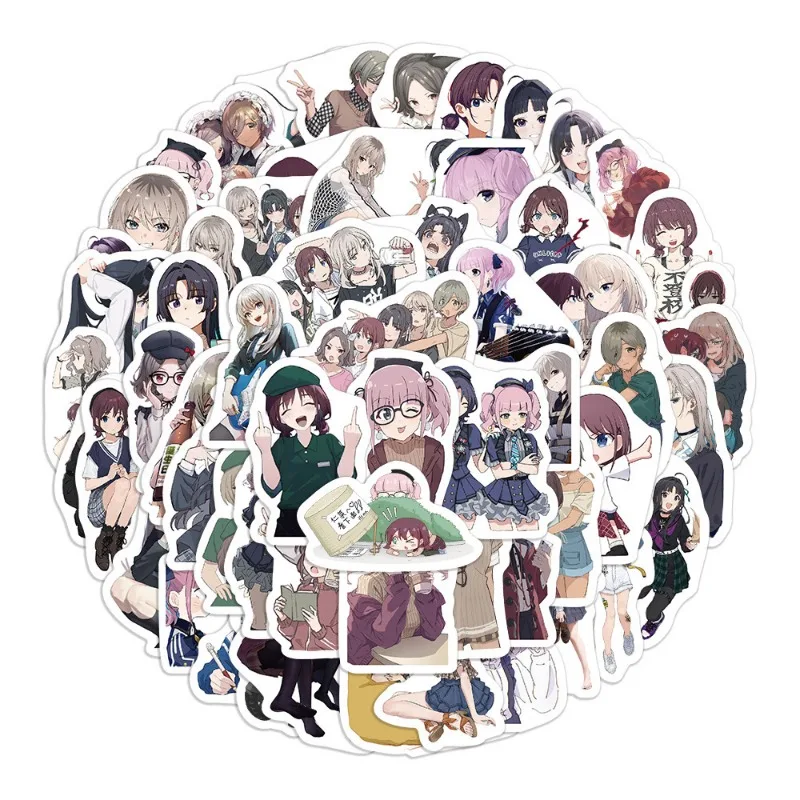 50/30/10 Stuks Yomozuki Runa Jabami Yumeko Anime Rond Graffiti Stickers Scooter Laptop Auto Uiterlijk Decoratie Stickers